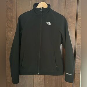 The North Face Windwall Jacket Black Soft Shell Full Zip Waterproof Women's Sz S